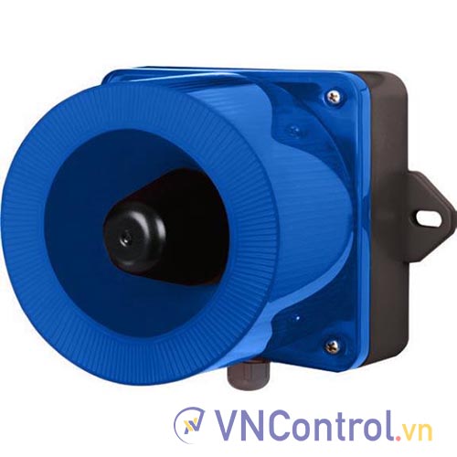 Đèn cảnh báo cho công nghiệp nặng/tàu thủy QLIGHT QWCD35SD-12/24-B 12-24VDC D135 còi đa âm màu xanh