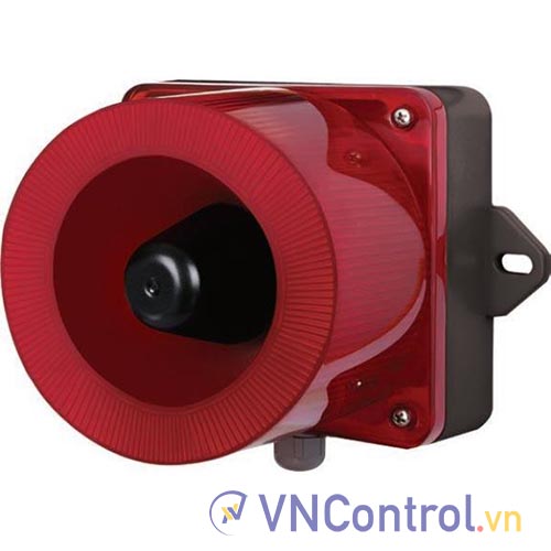 Đèn cảnh báo cho công nghiệp nặng/tàu thủy QLIGHT QWCD35SD-110/220-R 110-220VAC D135 còi đa âm màu đỏ
