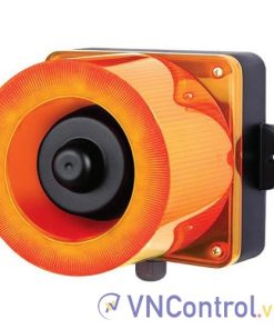 Đèn cảnh báo cho công nghiệp nặng/tàu thủy QLIGHT QWCD50-24-A-LC 24VDC D167 còi đa âm màu hổ phách