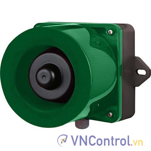 Đèn cảnh báo cho công nghiệp nặng/tàu thủy QLIGHT QWCD50-12-G-LC 12VDC D167 còi đa âm màu xanh lá