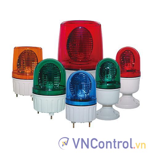Đèn xoay cảnh báo HANYOUNG T100-PFA110G-D 110VAC D100 có còi màu xanh lá