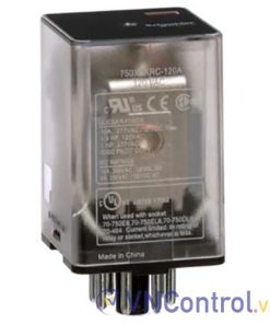 Rơ le trung gian SCHNEIDER 750XBXRC-120A 110VAC 8 chân tròn 10A