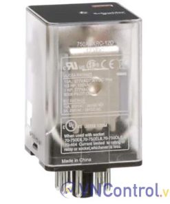 Rơ le trung gian SCHNEIDER 750XBXRC-12D 12VDC 8 chân tròn 10A