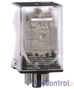 Rơ le trung gian SCHNEIDER 750XBXRC-24D 24VDC 8 chân tròn 10A