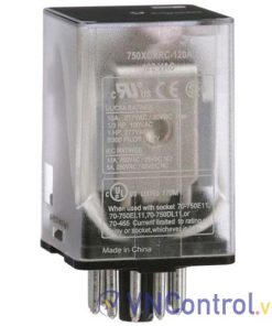 Rơ le trung gian SCHNEIDER 750XCXRC-120A 110VAC 11 chân tròn 10A