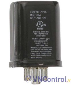 Rơ le trung gian SCHNEIDER 750XBXH-120A 110VAC 8 chân tròn 12A