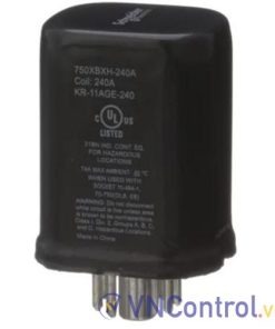 Rơ le trung gian SCHNEIDER 750XBXH-240A 220VAC 8 chân tròn 12A