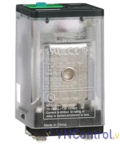 Rơ le trung gian SCHNEIDER 788XBXRM4L-24D 24VDC 8 chân dẹt 10A
