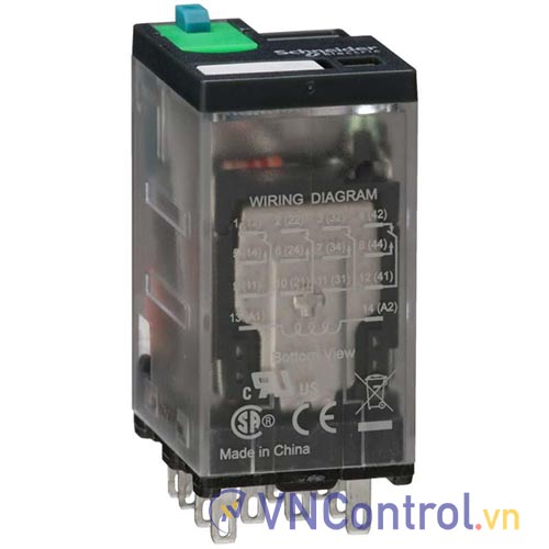 Rơ le trung gian SCHNEIDER 792XDX3M4L-110D 110VDC 14 chân dẹt 6A