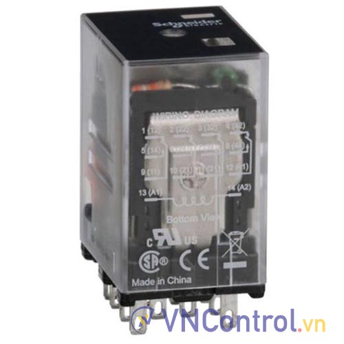 Rơ le trung gian SCHNEIDER 792XDX3CL-48A 48VAC 14 chân dẹt 6A