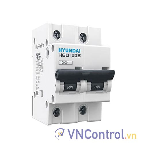 MCB Hyundai HGD100S 2P 80A 10kA