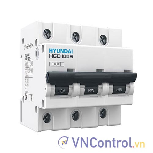 MCB Hyundai HGD100S 3P 100A 10kA