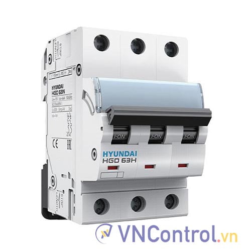 MCB Hyundai HGD63H 3P 50A 10kA