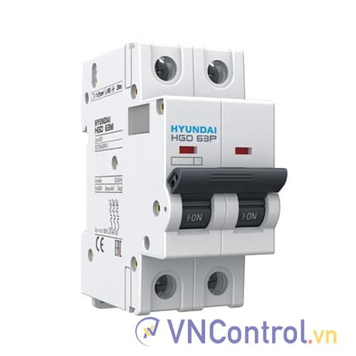 MCB Hyundai HGD63P 2P 6A 10kA