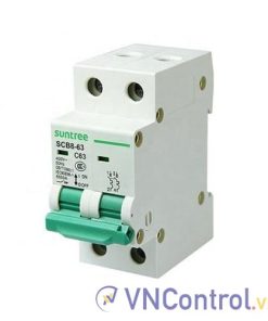 MCB Suntree SCB8-63H 25A 10kA 2P