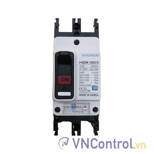MCCB Hyundai HGM100E-F 2P 16A 35kA