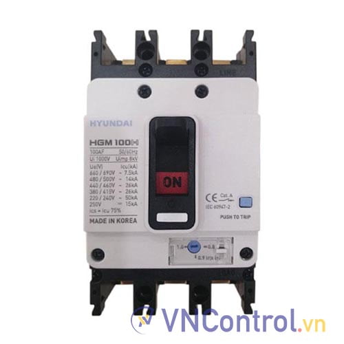 MCCB Hyundai HGM100S-F 3P 40A 20kA