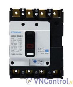 MCCB Hyundai HGM250H-FVP 3P 160A 38kA