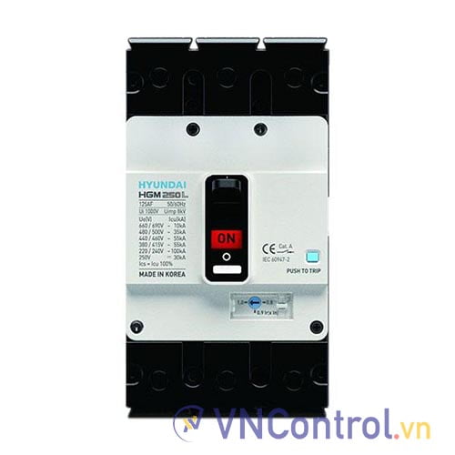 MCCB Hyundai HGM250L-F 3P 225A 55kA
