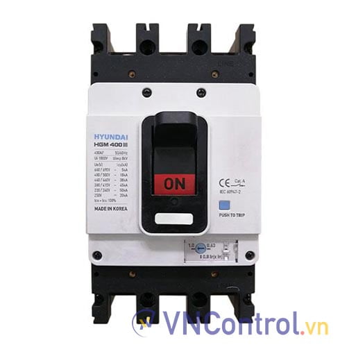 MCCB Hyundai HGM400E-F 3P 300A 45kA