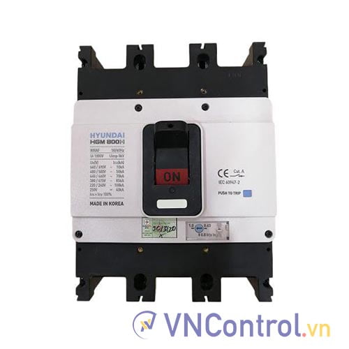 MCCB Hyundai HGM800S-F 3P 700A 65kA