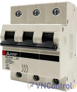 Aptomat cài MITSUBISHI BH-D10 3P 4A 10kA C N .