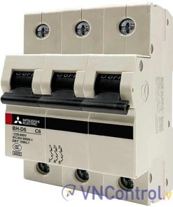 Aptomat cài MITSUBISHI BH-D6 3P 6A 6kA C N .