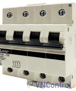 Aptomat cài MITSUBISHI BH-D6 4P 50A 6kA C N .