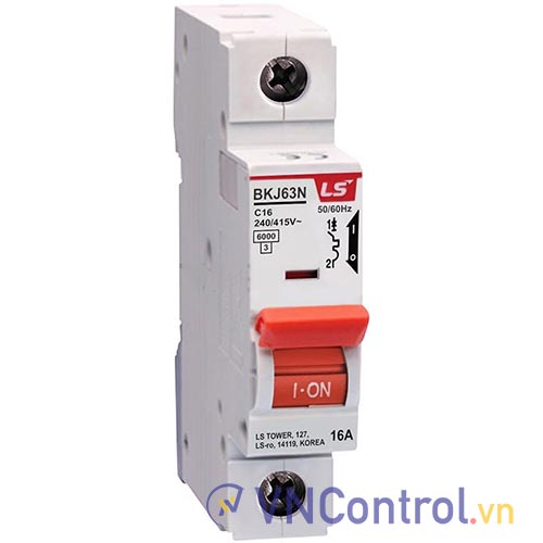 Aptomat cài LS BKJ63N 1P C16A 6kA