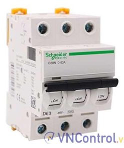 Aptomat cài SCHNEIDER A9F75363 3P, 63A, 10kA