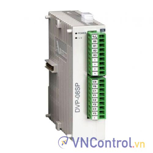 Module Digital I/O 4DI 24VDC/4DO 24VDC Delta DVP08SP11T