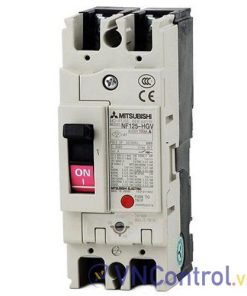 Aptomat chỉnh dòng MITSUBISHI NF125-HGV 2P 90-125A 100KA .