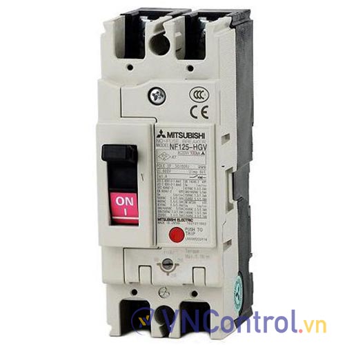 Aptomat chỉnh dòng MITSUBISHI NF125-HGV 2P 32-40A 100KA .