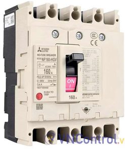 Aptomat chỉnh dòng MITSUBISHI NF160-HGV 4P 125-160A 75kA .