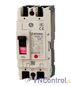 Aptomat khối (MCCB) MITSUBISHI NF250-HV 2P 125A 100KA .