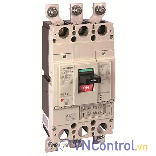Aptomat chỉnh dòng MITSUBISHI NF400-REW 3P 400A 125kA .