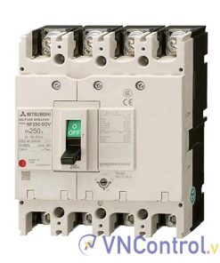Aptomat chỉnh dòng MITSUBISHI NF250-SGV 4P 140-200A 36KA .