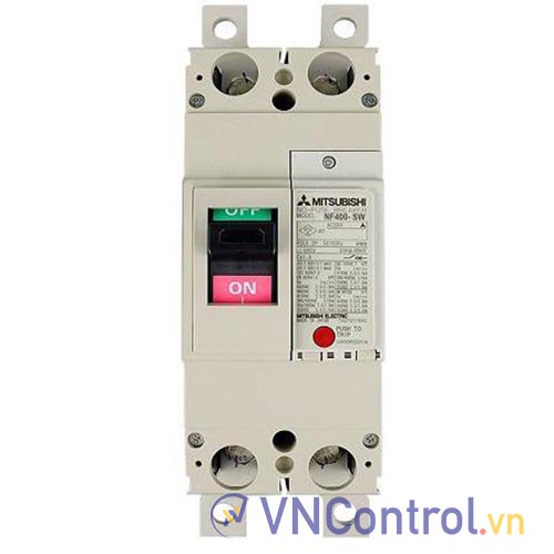 Aptomat khối (MCCB) MITSUBISHI NF400-SW 2P 400A 80KA .