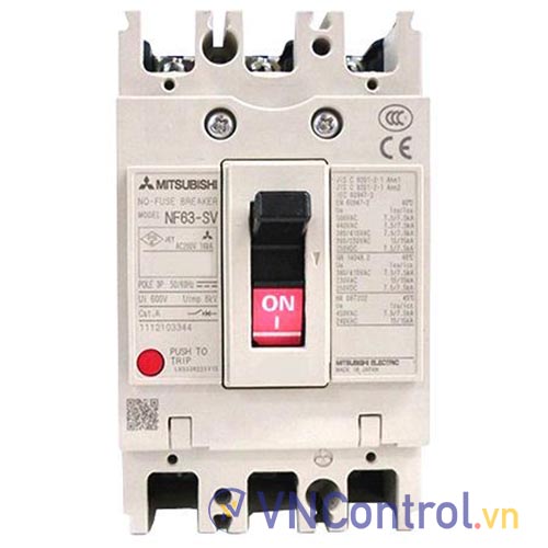 Aptomat khối (MCCB) MITSUBISHI NF63-SV 3P 32A 7.5KA .