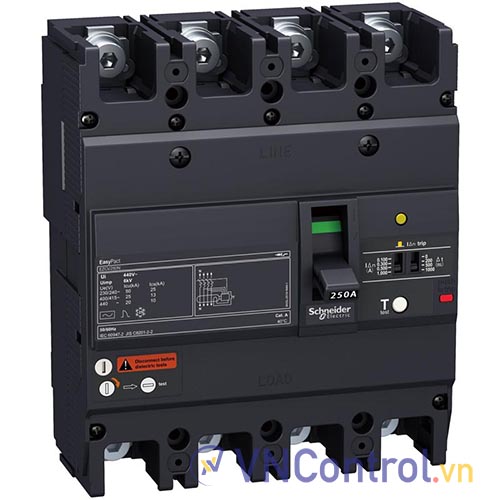 Aptomat khối dải dòng 15 đến 630A SCHNEIDER EZC100N4100