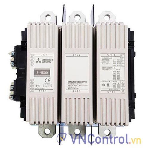 Công tắc tơ 3 pha MITSUBISHI S-N800 AC500V 2a2b 800A 440kW