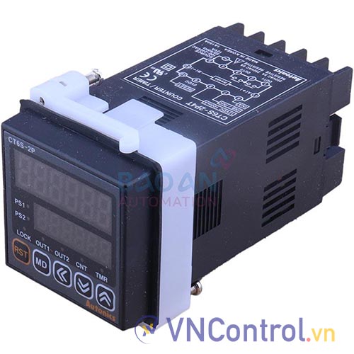 Bộ đếm/bộ định thời CT6S-2P4T Autonics 6 số - 48x48mm