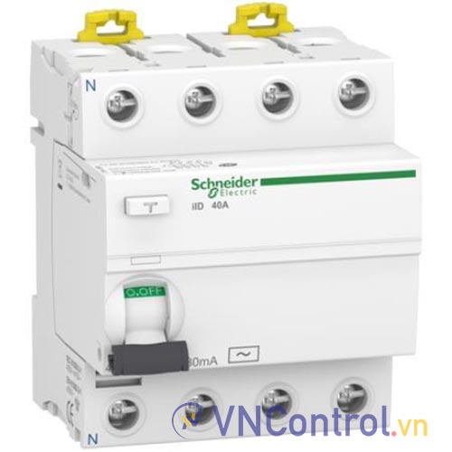 Aptomat chống giật (RCCB) SCHNEIDER A9R11440 3P+N 40A 30mA 