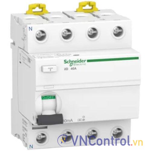 Aptomat chống giật (RCCB) SCHNEIDER A9R31440 3P+N 40A 30mA 