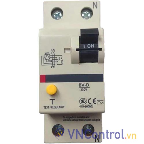 Aptomat chống giật 1P+N (RCCB) MITSUBISHI BV-D 2P 25A 300mA .