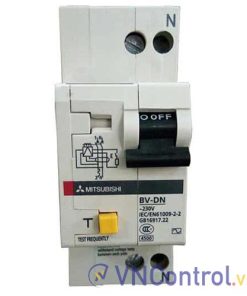 Aptomat chống giật, quá tải (RCBO) MITSUBISHI BV-DN 1PN 40A 30mA 4.5kA .