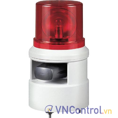 Đèn xoay cảnh báo QLIGHT S100D-WS-24-R 24VDC D100 còi đa âm màu đỏ