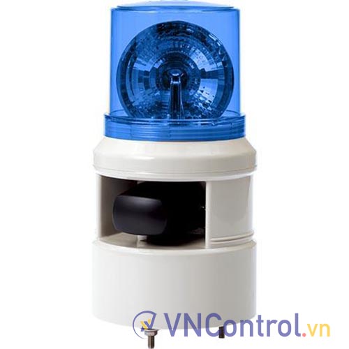 Đèn xoay cảnh báo QLIGHT S100DLR-WM-12-B 12VDC D100 còi đa âm màu xanh