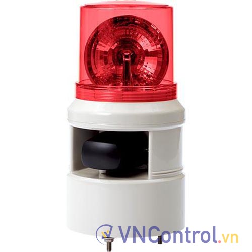 Đèn xoay cảnh báo QLIGHT S100DLR-WV-24-R 24VDC D100 còi đa âm màu đỏ