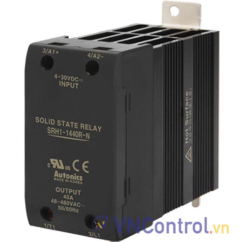 Rơ le bán dẫn 1 pha AUTONICS SRH1-1440R-N 5-24VDC tải: 40A 480VAC